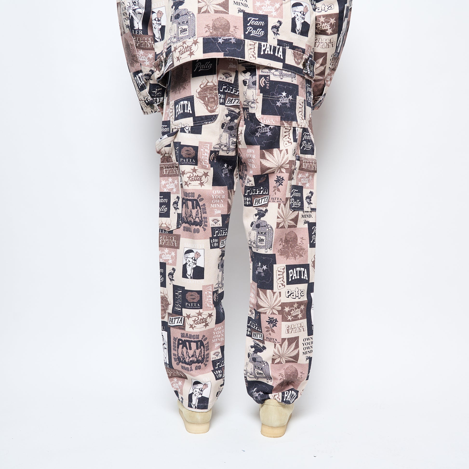Patta Collage Canvas Pants (Multi)