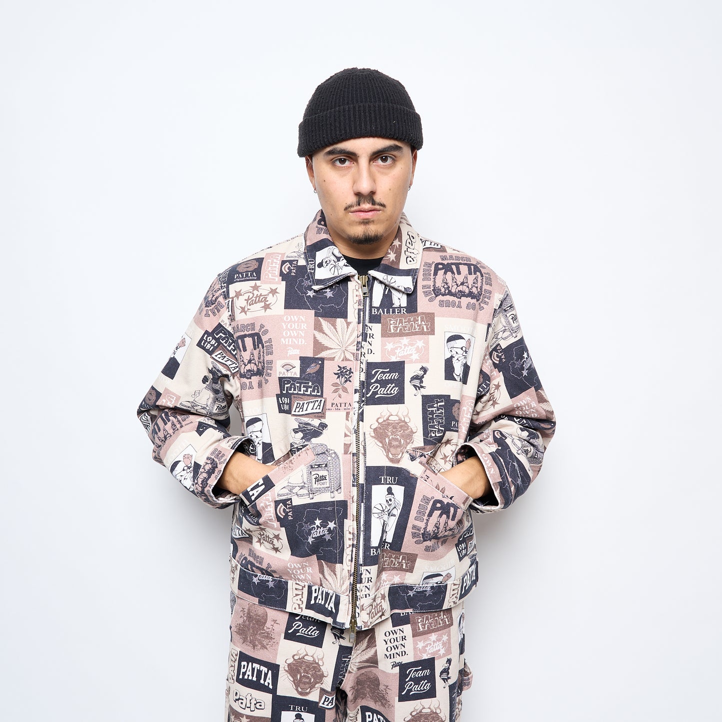 Patta Collage Insulated Canvas Jacket (Multi)