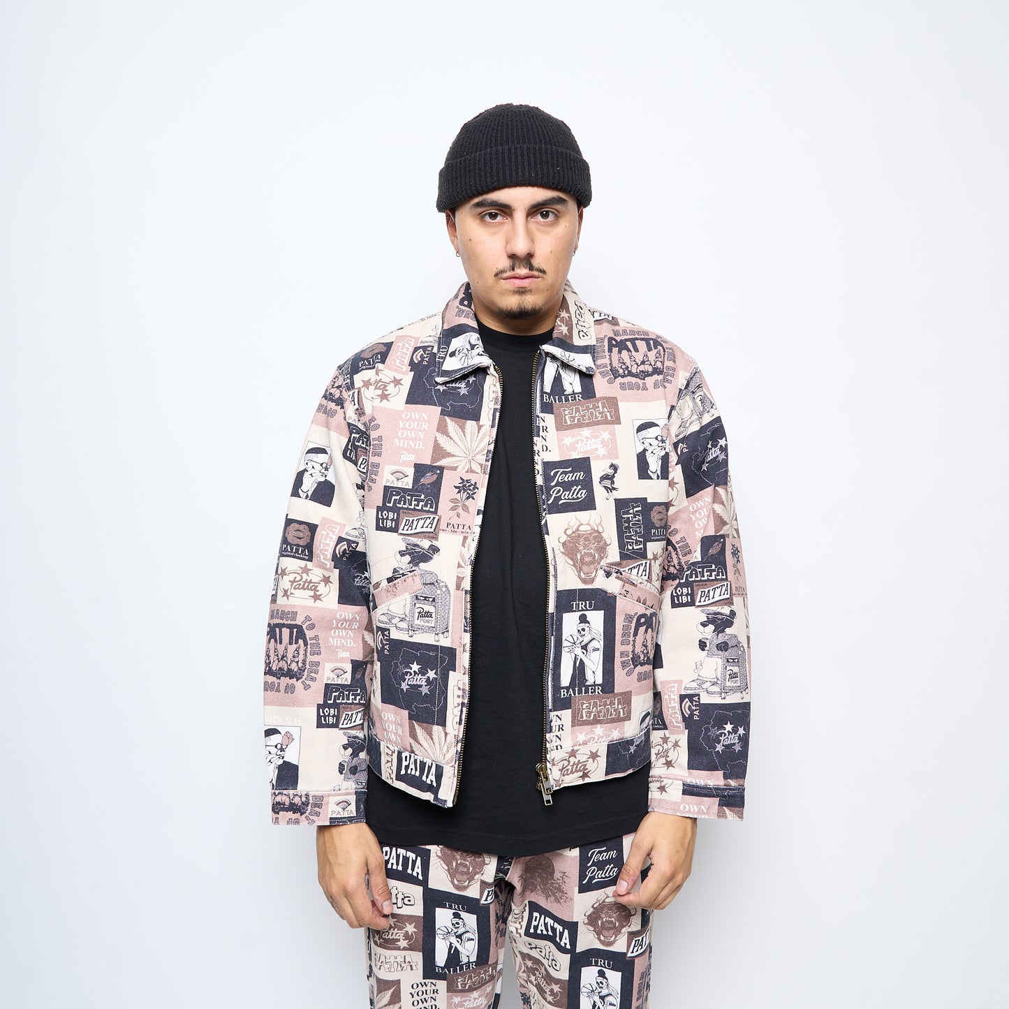 Patta Collage Insulated Canvas Jacket (Multi)