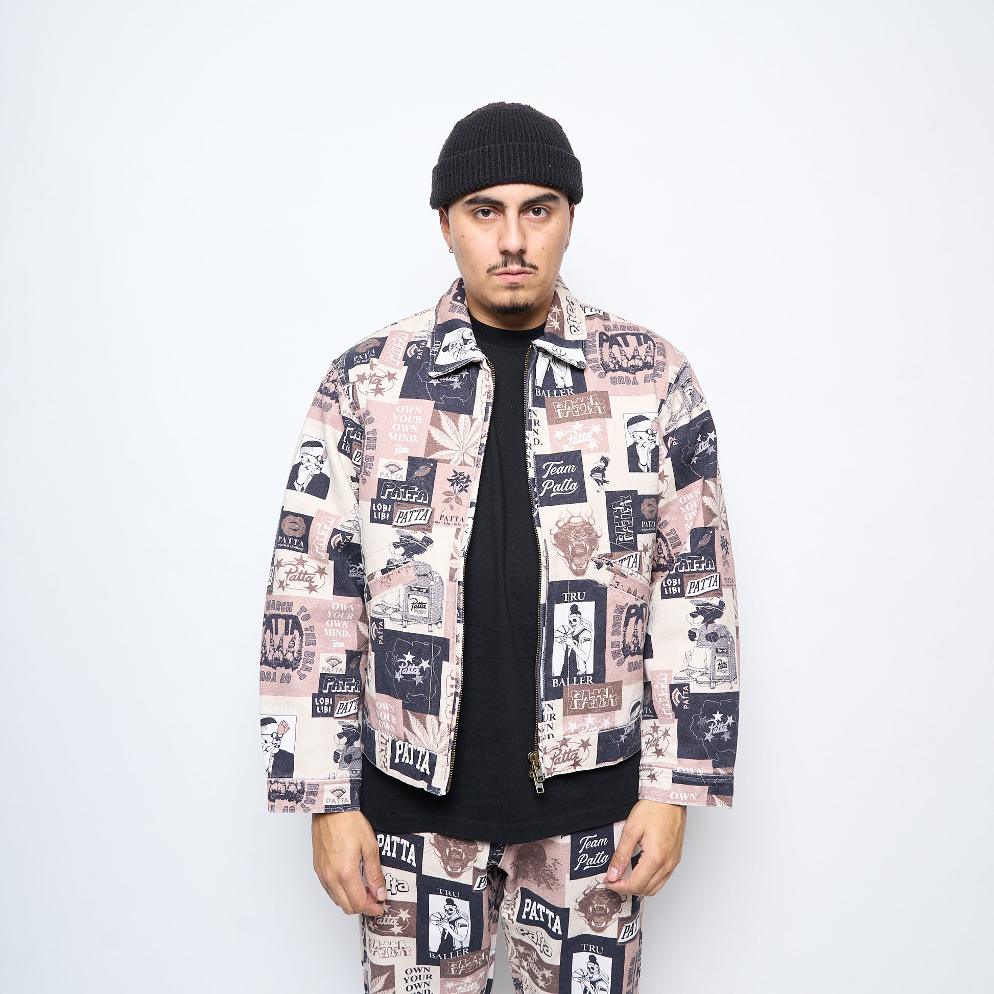 Patta Collage Insulated Canvas Jacket (Multi)