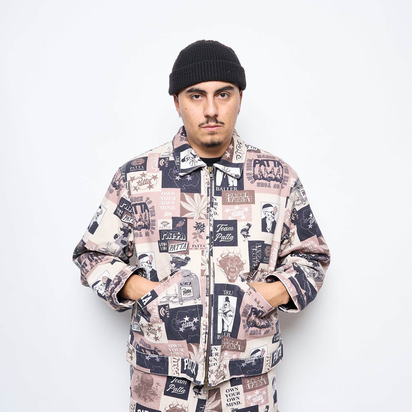 Patta Collage Insulated Canvas Jacket (Multi)