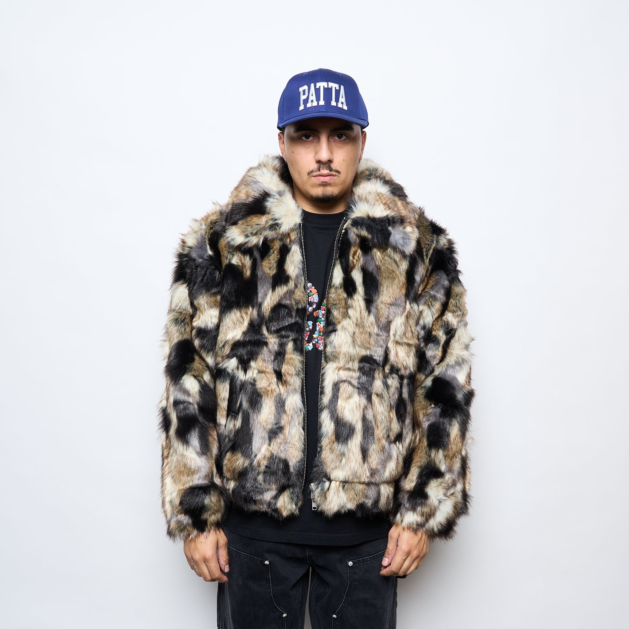 Patta Faux Fur Patchwork Jacket (Multi) – MILK STORE