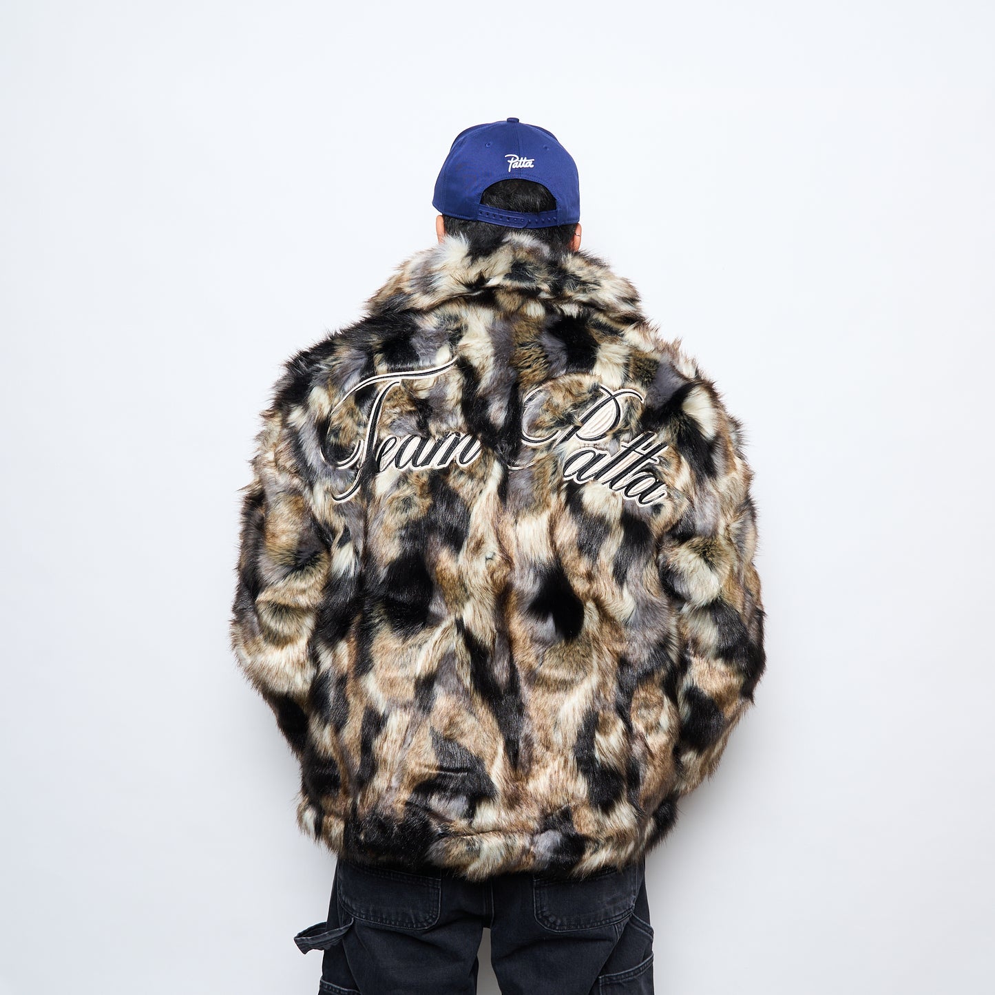 Patta Faux Fur Patchwork Jacket (Multi)