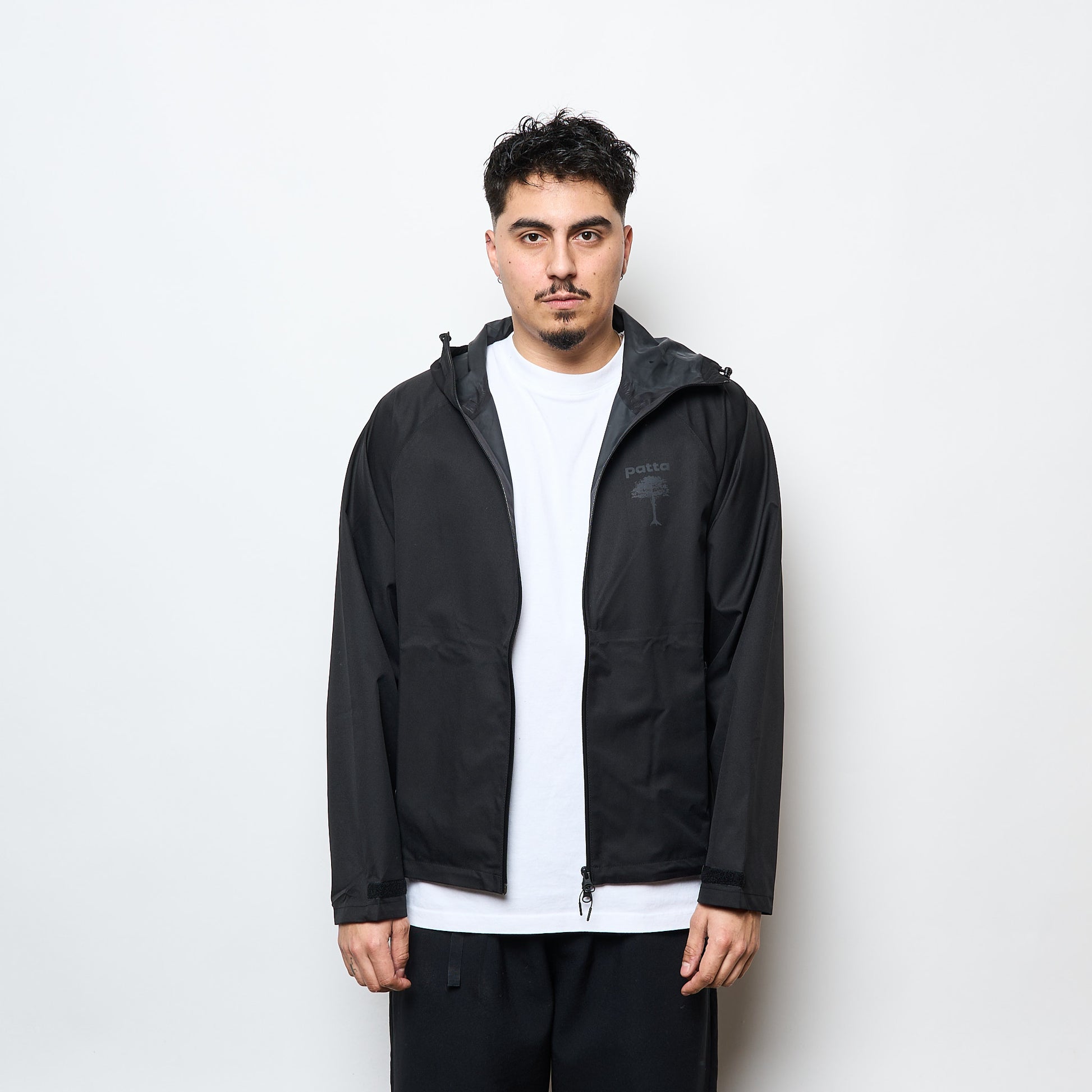 Patta NL - 3M Reflective Waterproof Rain Jacket (Black)