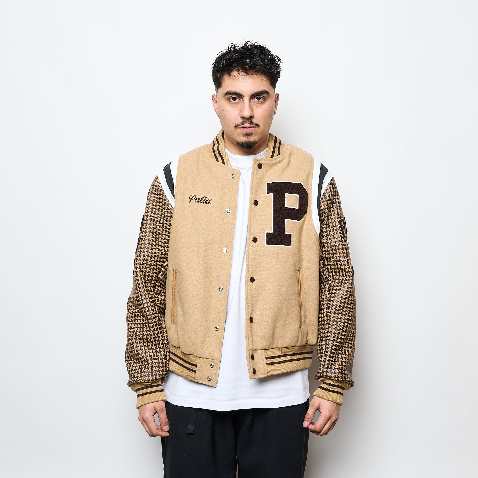 Patta NL - Athletic P Houndstooth Varsity Jacket (Starfish)