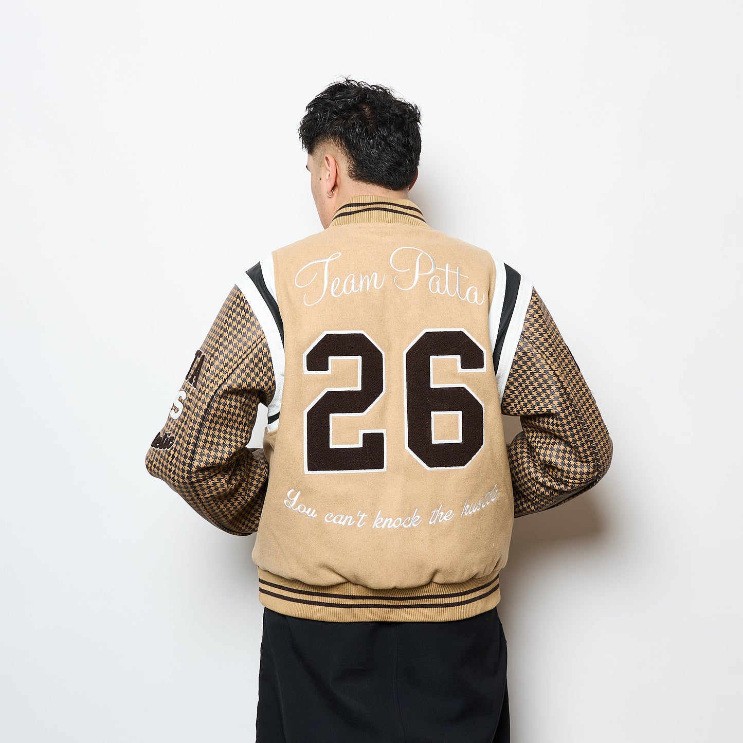 Patta NL - Athletic P Houndstooth Varsity Jacket (Starfish)