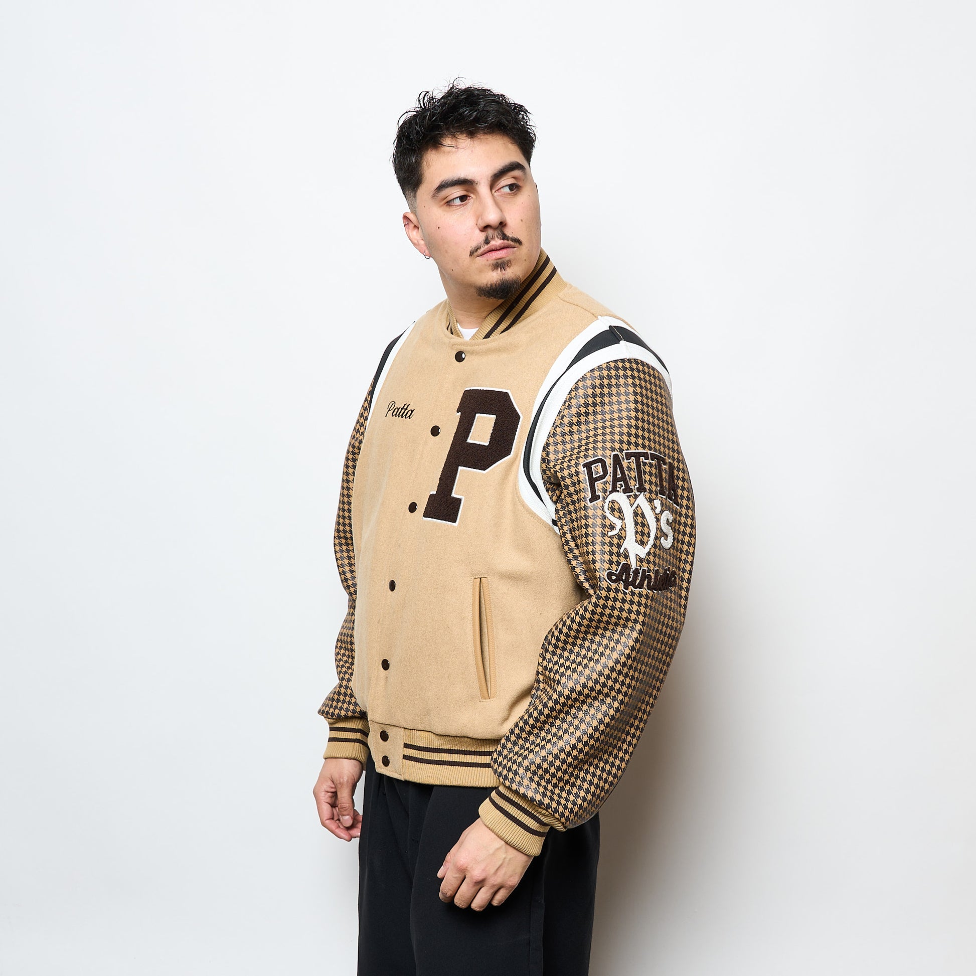 Patta NL - Athletic P Houndstooth Varsity Jacket (Starfish)