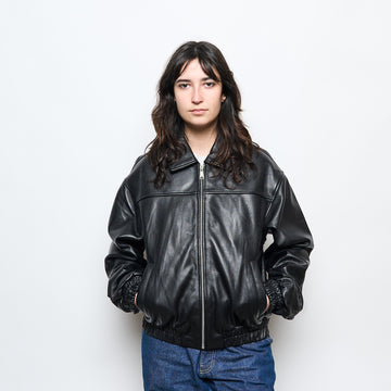 Patta NL - Leather Bomber jacket (Black)