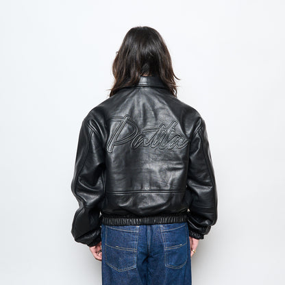 Patta NL - Leather Bomber jacket (Black)