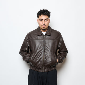 Patta NL - Leather Bomber jacket (Coffee Bean)
