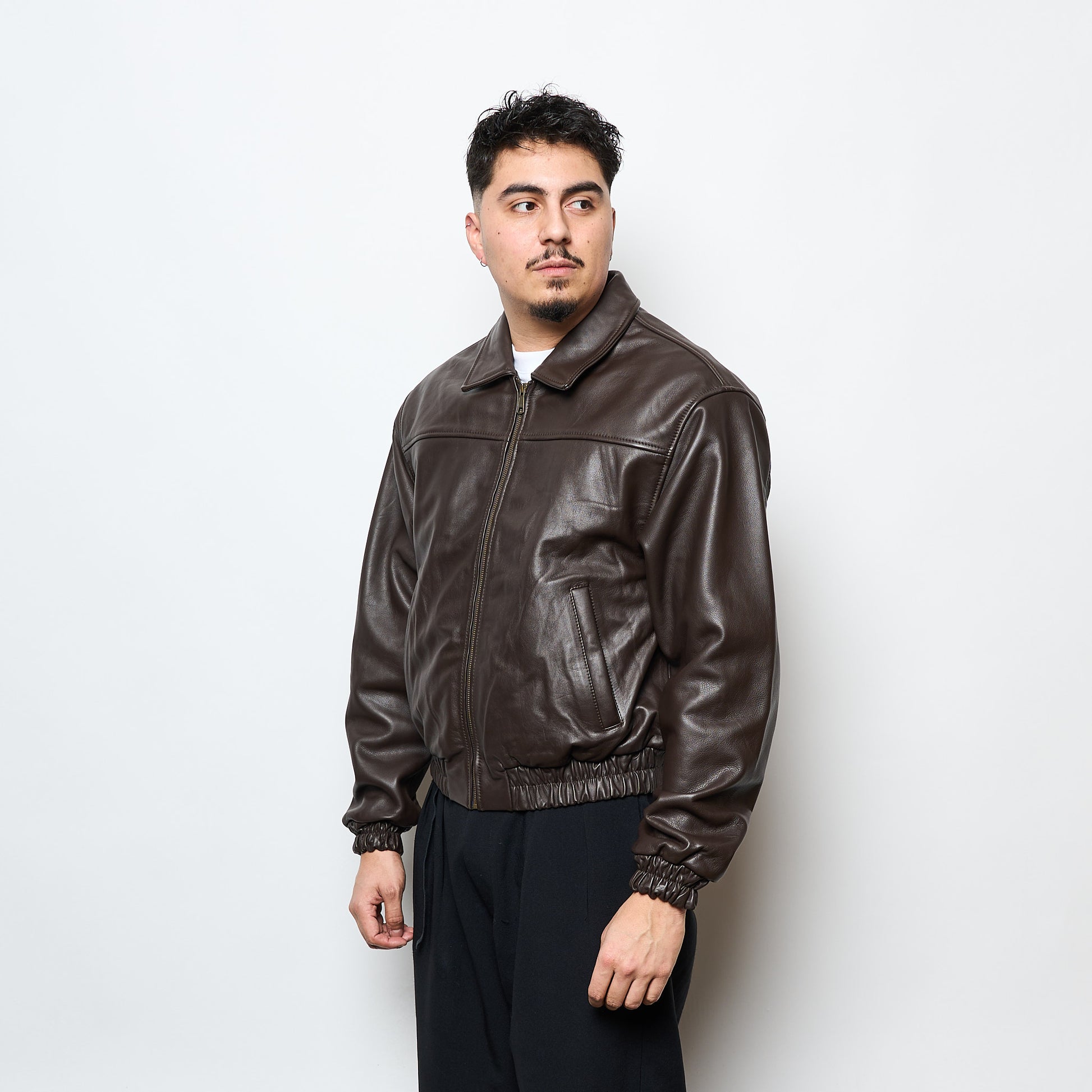 Patta NL - Leather Bomber jacket (Coffee Bean)