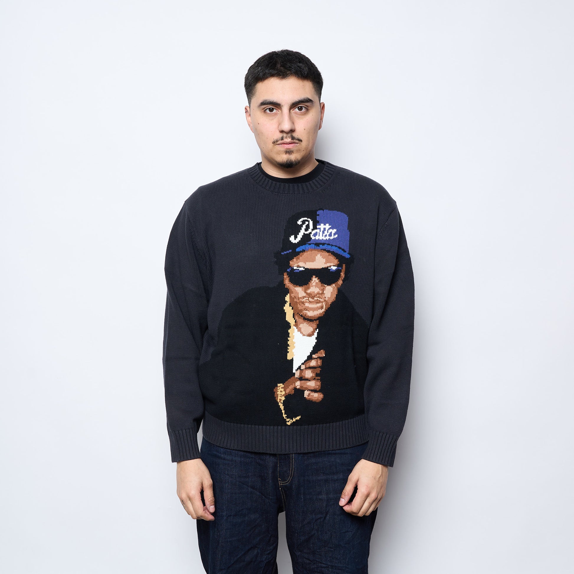 Patta - Old School Knitted Sweater (Moonless Night)