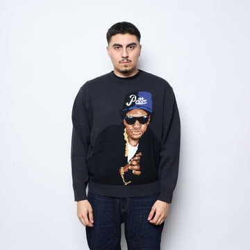 Patta - Old School Knitted Sweater (Moonless Night)