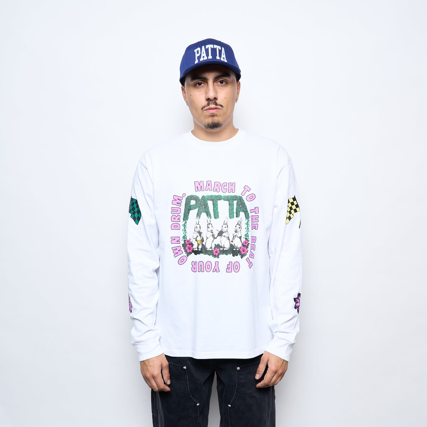 Patta Own Your Own Mind Long Sleeve T-Shirt (White)