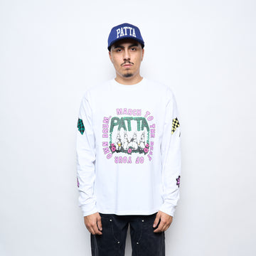 Patta Own Your Own Mind Long Sleeve T-Shirt (White)
