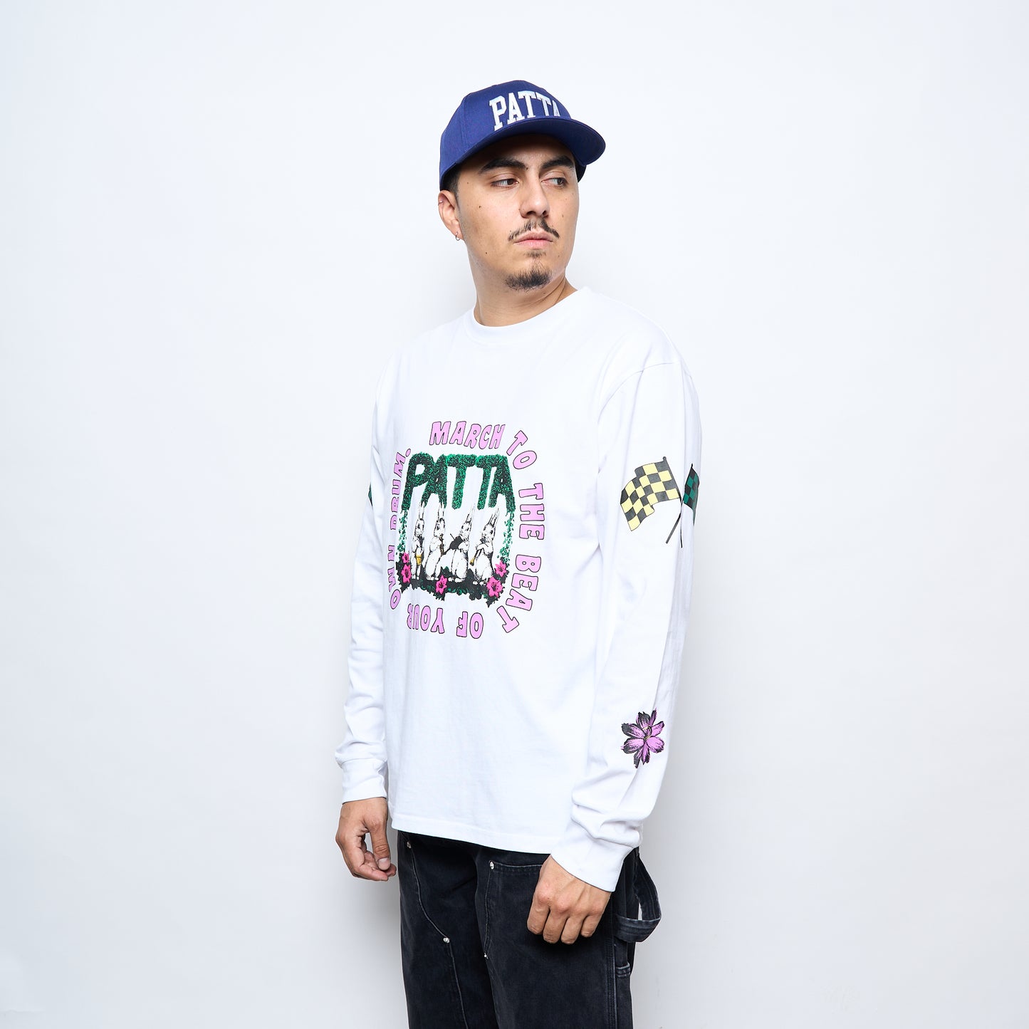 Patta Own Your Own Mind Long Sleeve T-Shirt (White)