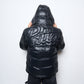 Patta Quilted Script Logo Puffer Jacket (Black)