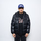 Patta Quilted Script Logo Puffer Jacket (Black)