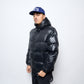 Patta Quilted Script Logo Puffer Jacket (Black)