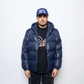 Patta Quilted Script Logo Puffer Jacket (Navy)