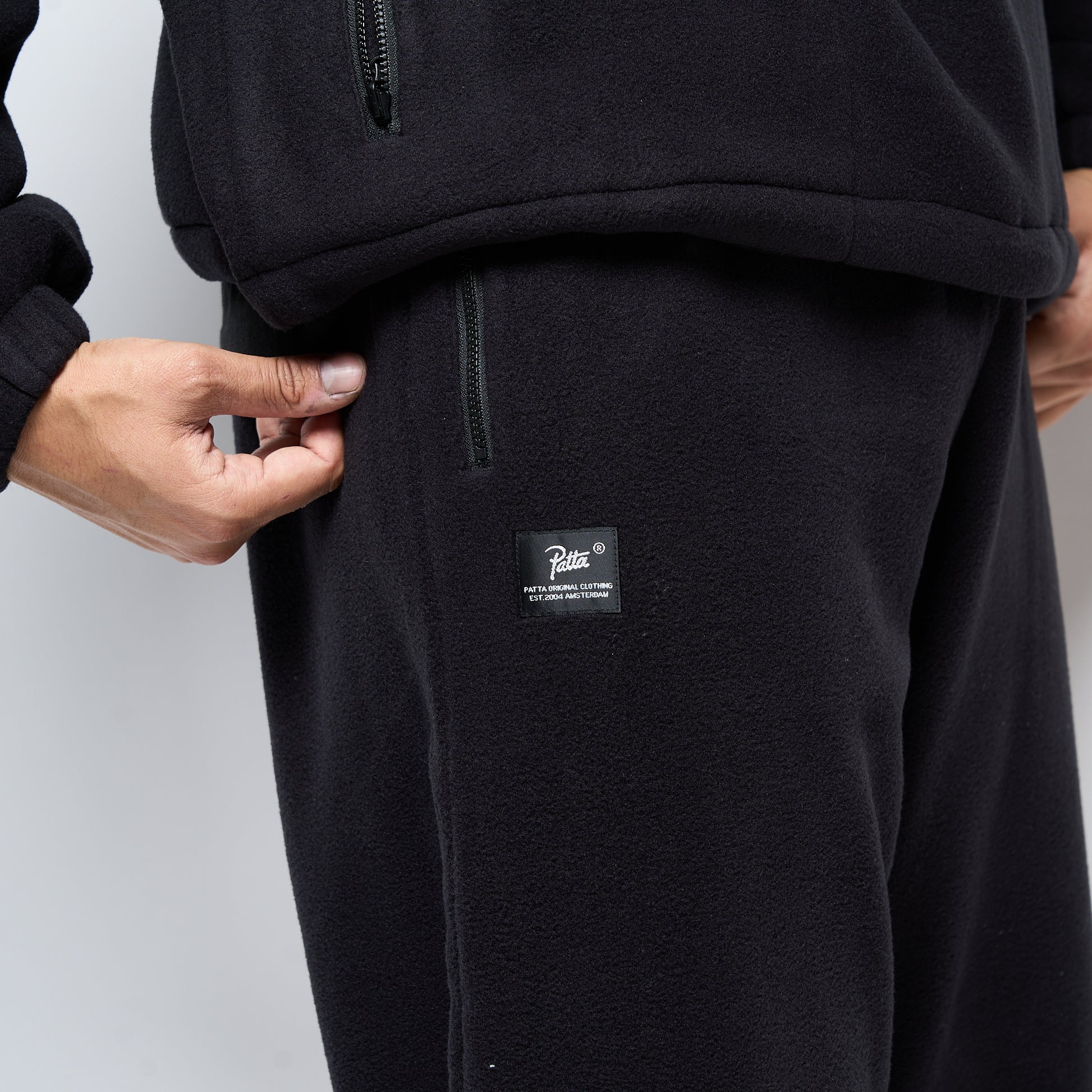 Patta Sherpa Fleece Pants (Black)