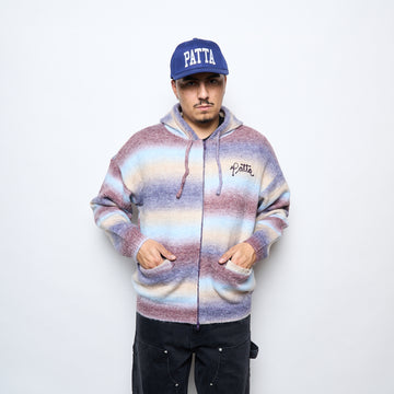 Patta Space Dye Knitted Hooded Sweater (Multi)