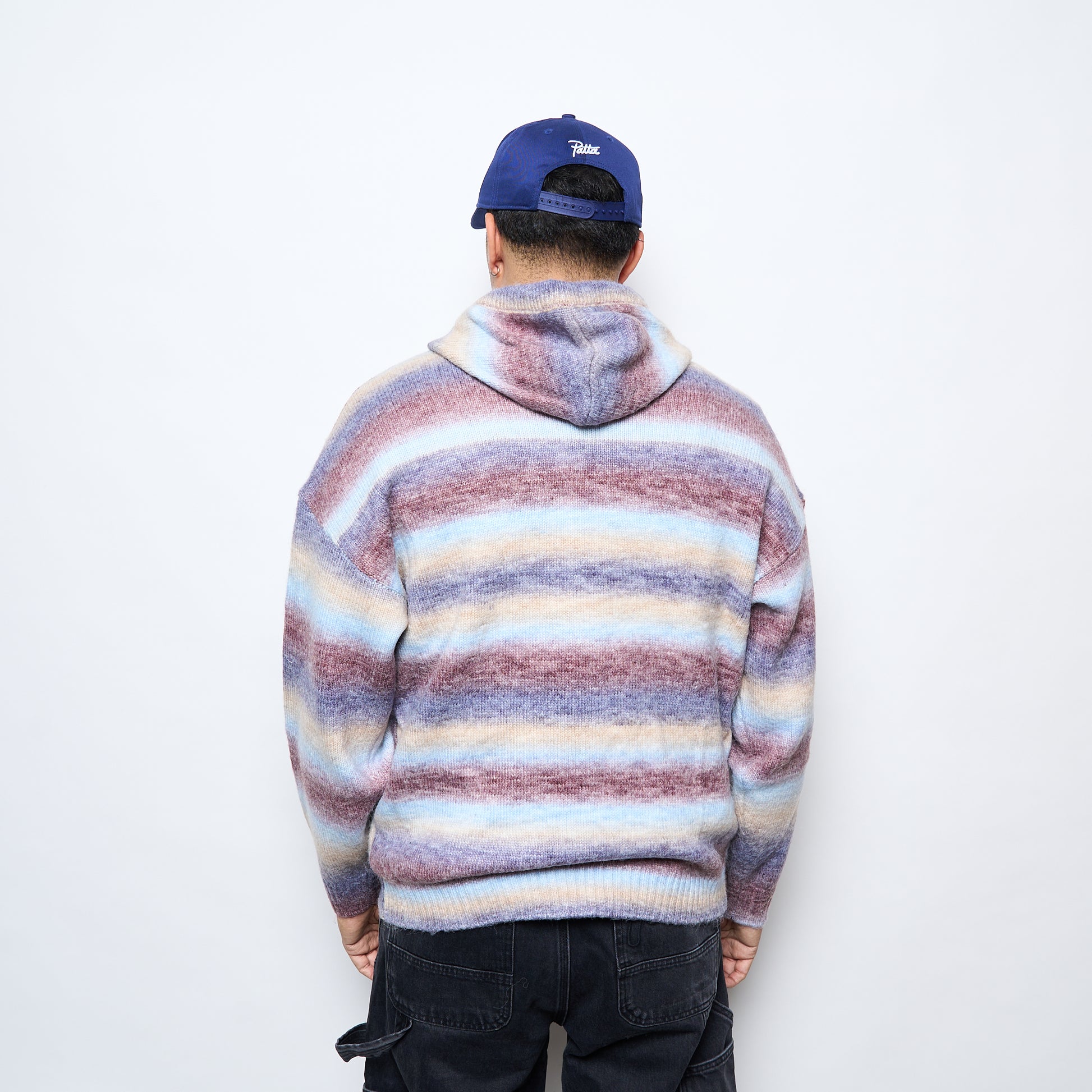 Patta Space Dye Knitted Hooded Sweater (Multi)