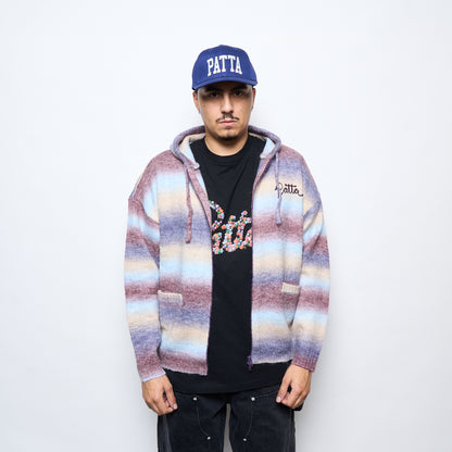 Patta Space Dye Knitted Hooded Sweater (Multi)