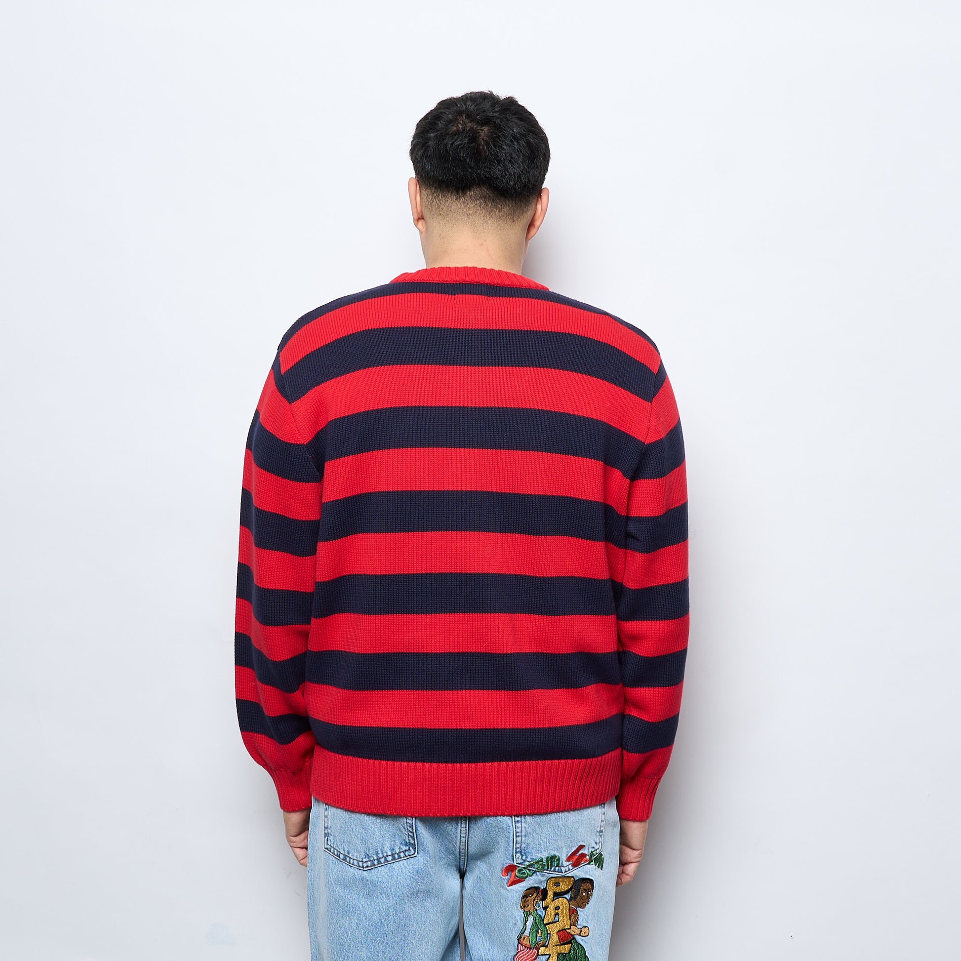 Patta Striped Flag Knitted Sweater (Multi)