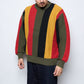 Patta Striped Honeycomb Knitted Sweater (Multi)