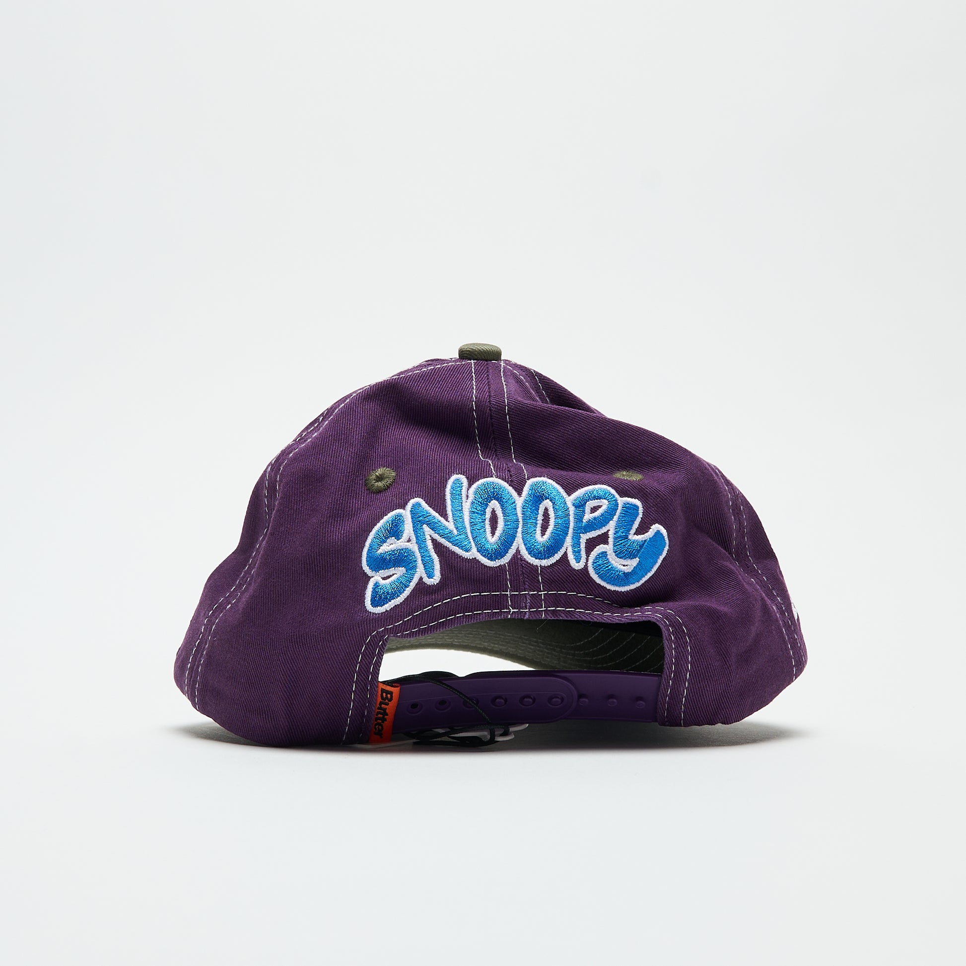 Peanuts x Butter Goods - Music Snapback Cap (Washed Purple/Fern)