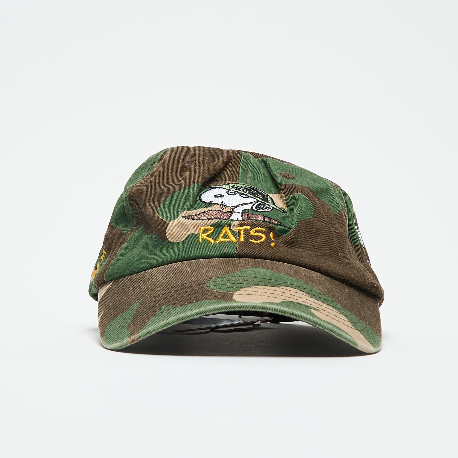 Peanuts x Butter Goods - Rats 6 Panel Cap (Washed Camo)