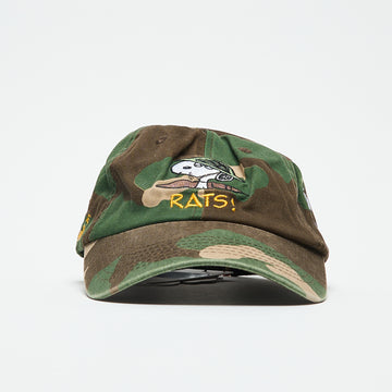 Peanuts x Butter Goods - Rats 6 Panel Cap (Washed Camo)