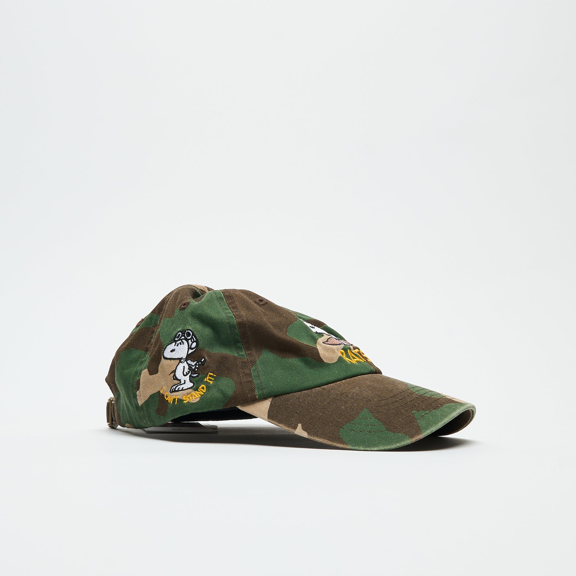 Peanuts x Butter Goods - Rats 6 Panel Cap (Washed Camo)