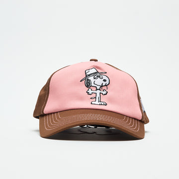 Peanuts x Butter Goods - Spike 5 Panel Cap (Brown/Light Pink)