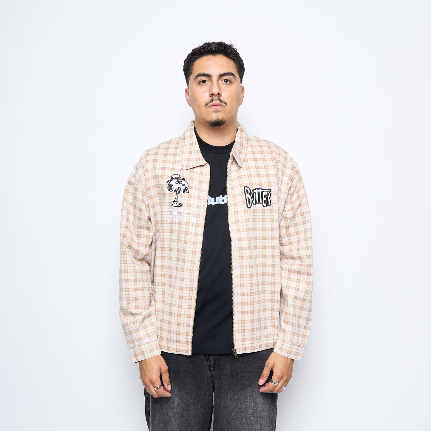 Peanuts x Butter Goods - Spike Jacket (Sandstone Plaid)