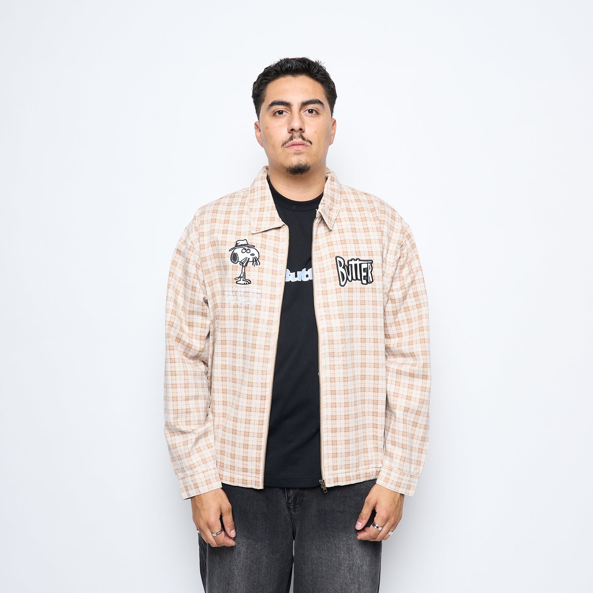 Peanuts x Butter Goods - Spike Jacket (Sandstone Plaid)