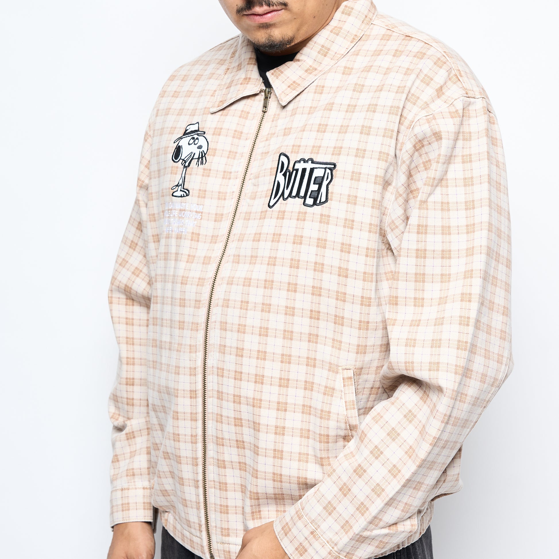 Peanuts x Butter Goods - Spike Jacket (Sandstone Plaid)