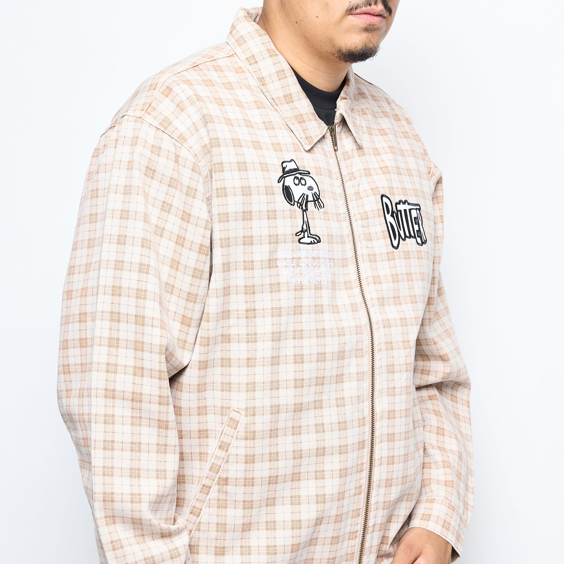 Peanuts x Butter Goods - Spike Jacket (Sandstone Plaid)
