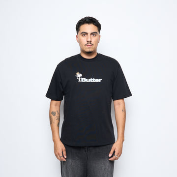Peanuts x Butter Goods - Spike Logo Tee (Black)