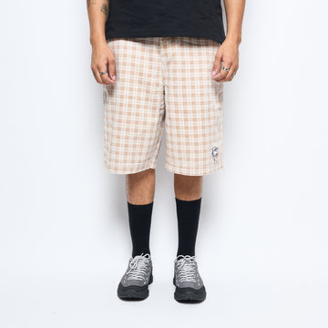 Peanuts x Butter Goods - Spike Work Shorts (Sandstone Plaid)