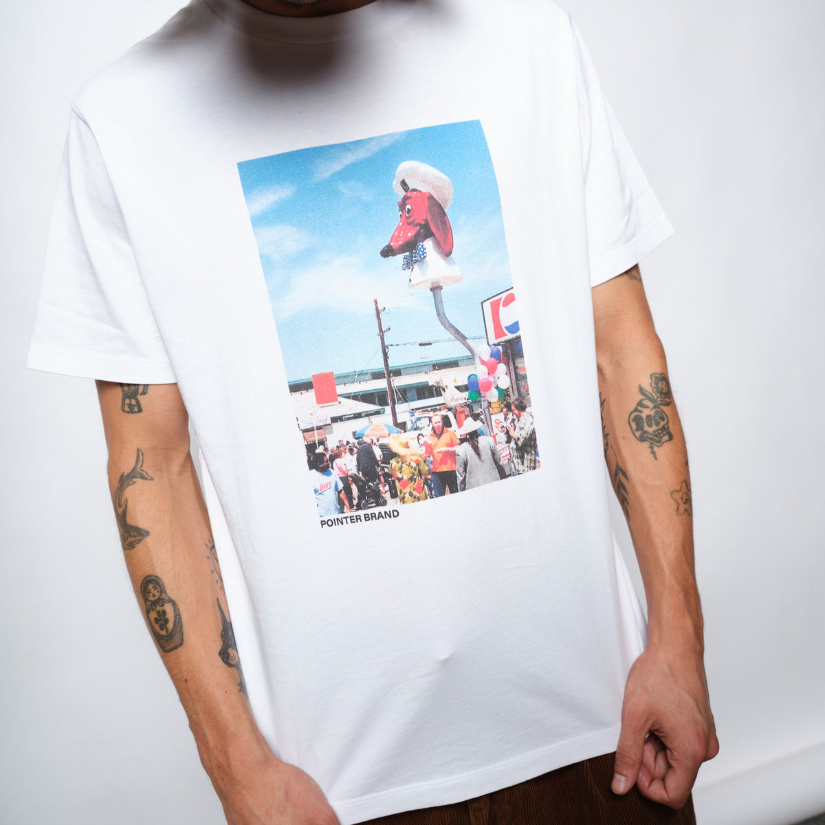 Pointer Brand - Dog Party TS Tee-Shirt (White)