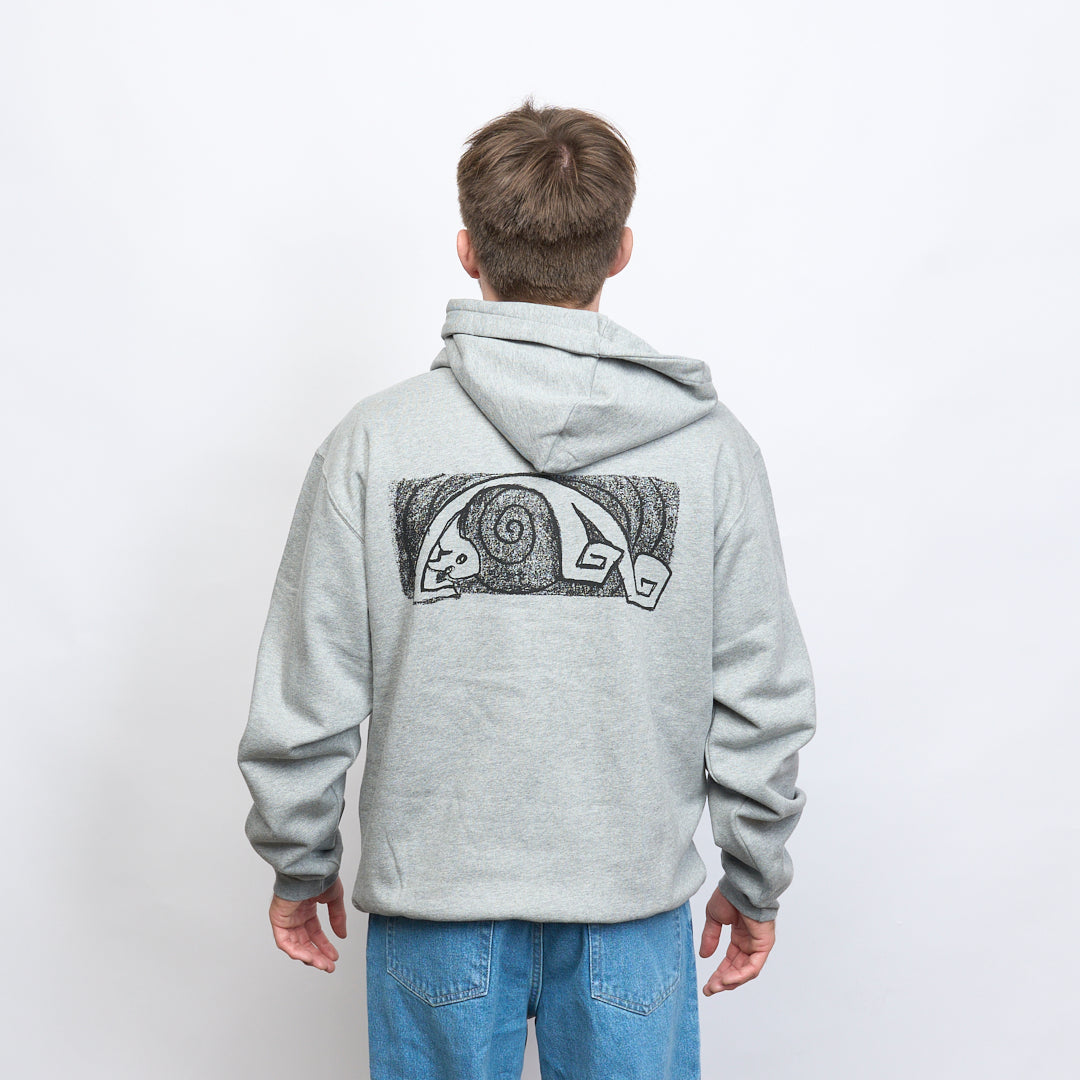 Polar Skate Co - Dave Hoodie Yoga Trippin' (Heather Grey)