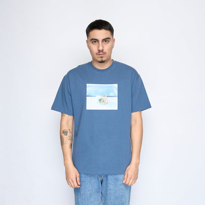 Polar Skate Co -  Dead Flowers Tee (Grey Blue)