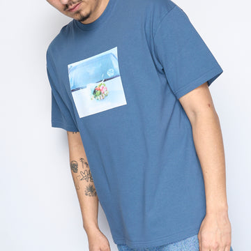 Polar Skate Co -  Dead Flowers Tee (Grey Blue)