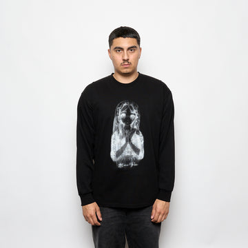 Polar Skate Co - LS Tee Saint Kawaii (Black)