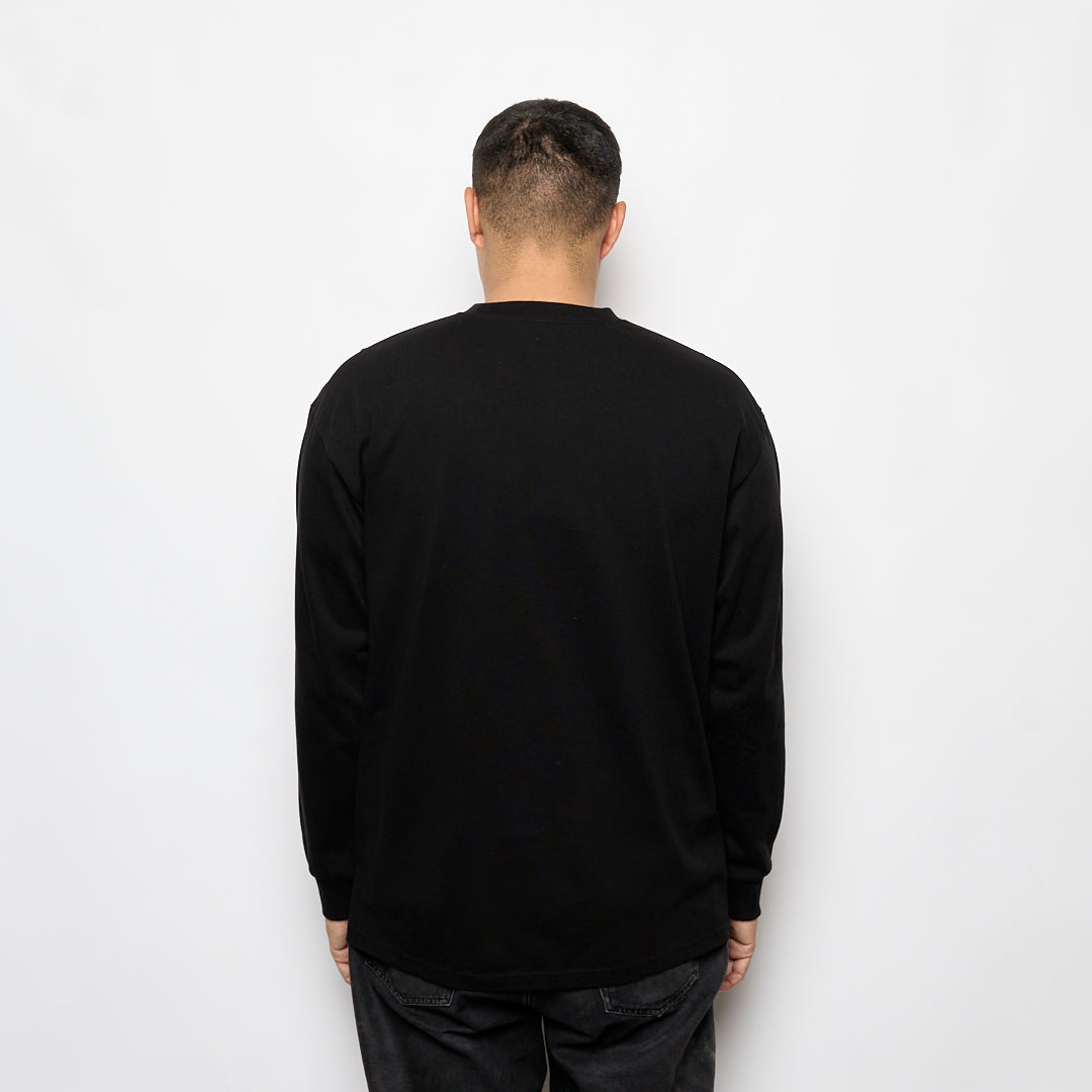 Polar Skate Co - LS Tee Saint Kawaii (Black)