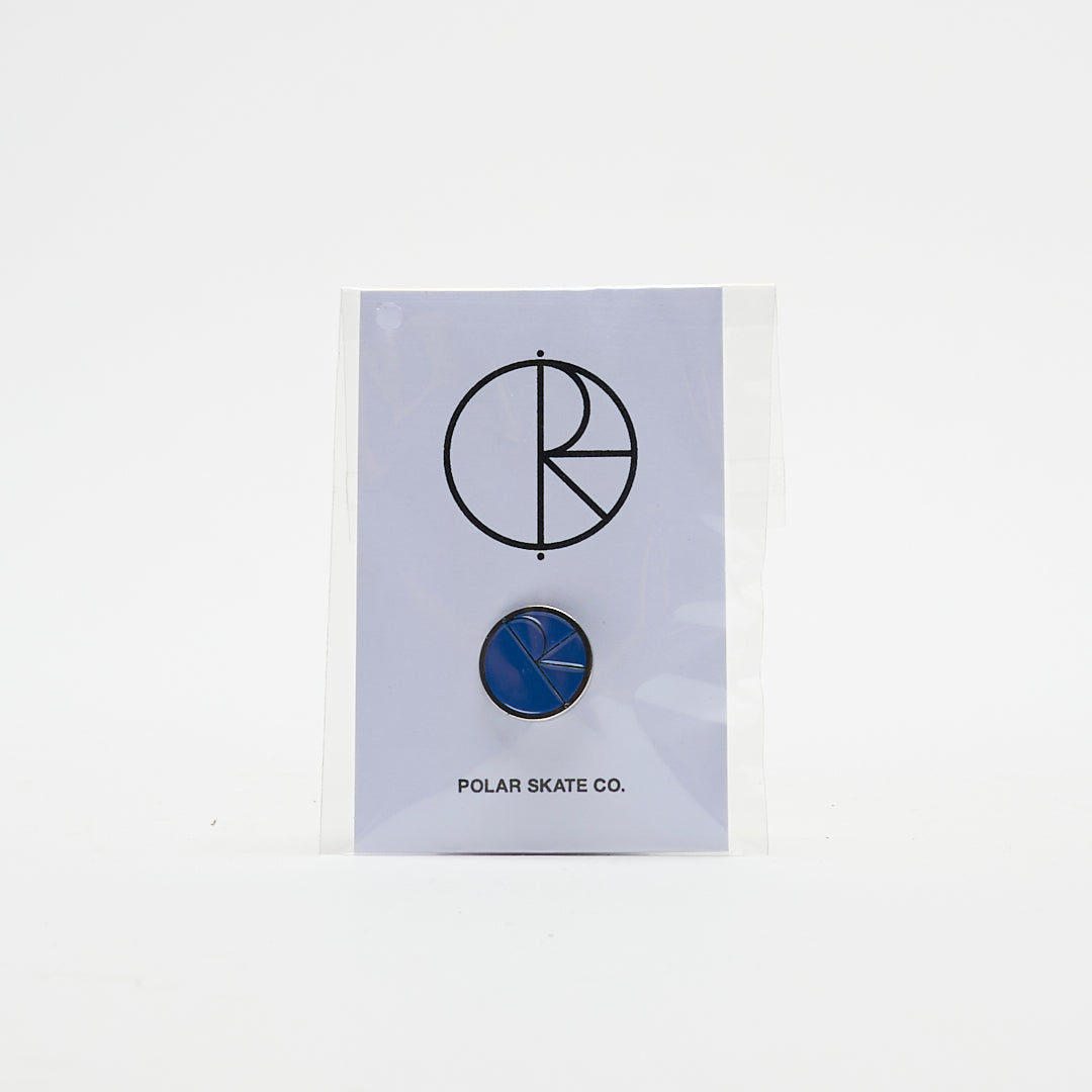 Polar Skate Co - Pin Fill Logo (Blue)