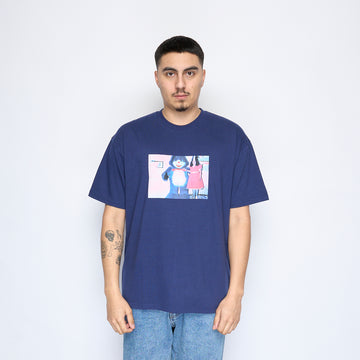 Polar Skate Co -  Pink Dress Tee (Dark Blue)