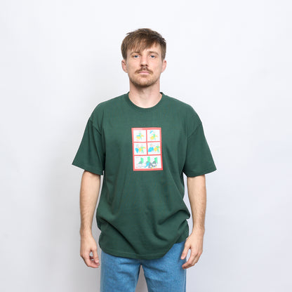 Polar Skate Co - Safety On Board Tee (Dark Green)